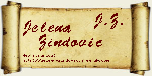 Jelena Zindović vizit kartica